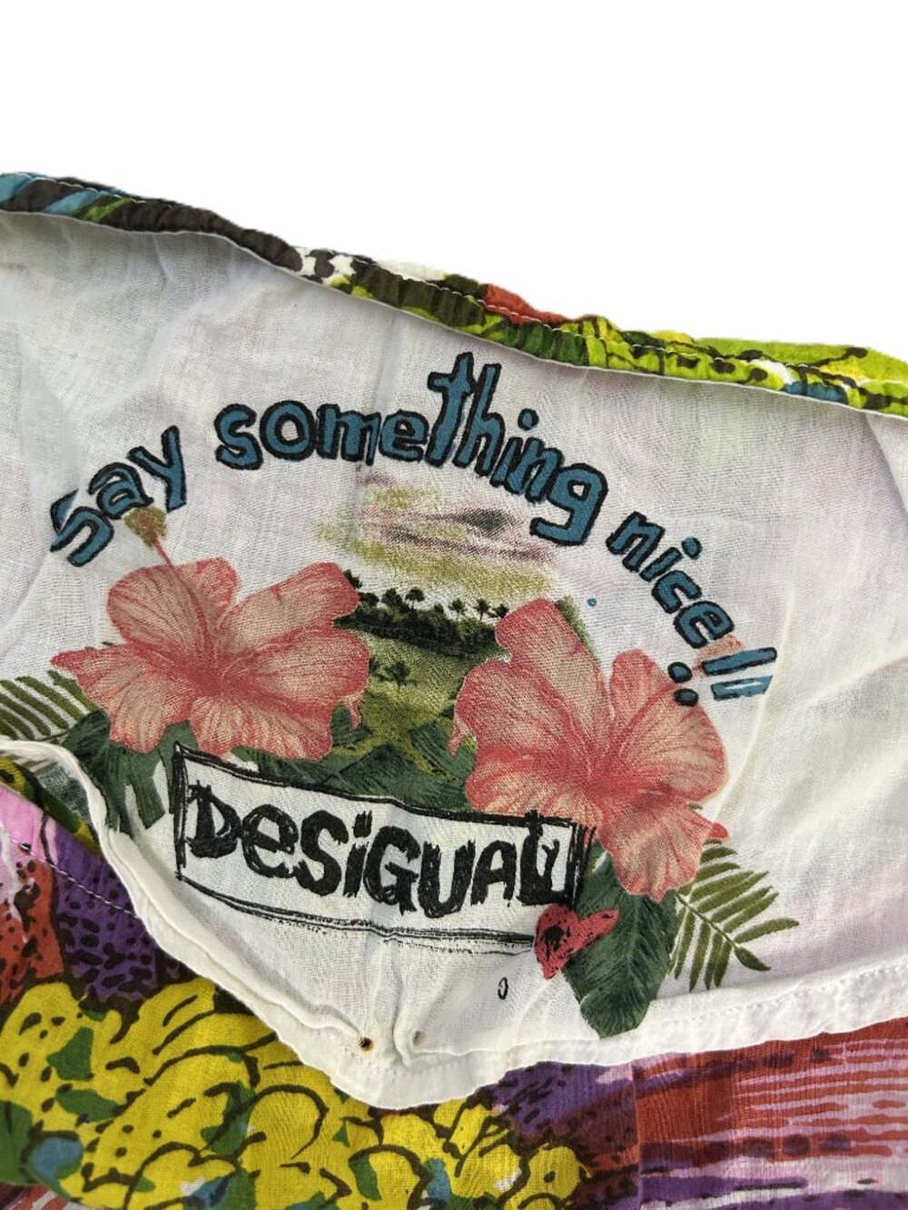 Desigual Tropical Lightweight Blouse M (Flaws) - Picture 5 of 6